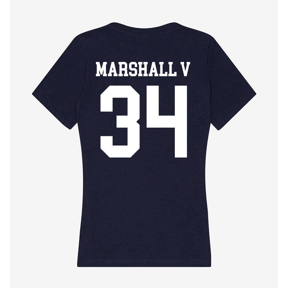 Samford - NCAA Baseball : Everett Marshall V - Women's V-Neck T-Shirt-1