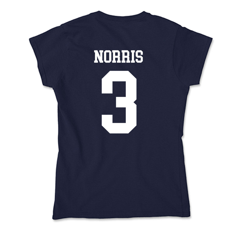 Samford - NCAA Men's Basketball : Keaton Norris - Soft Style Women’s T-Shirt-1