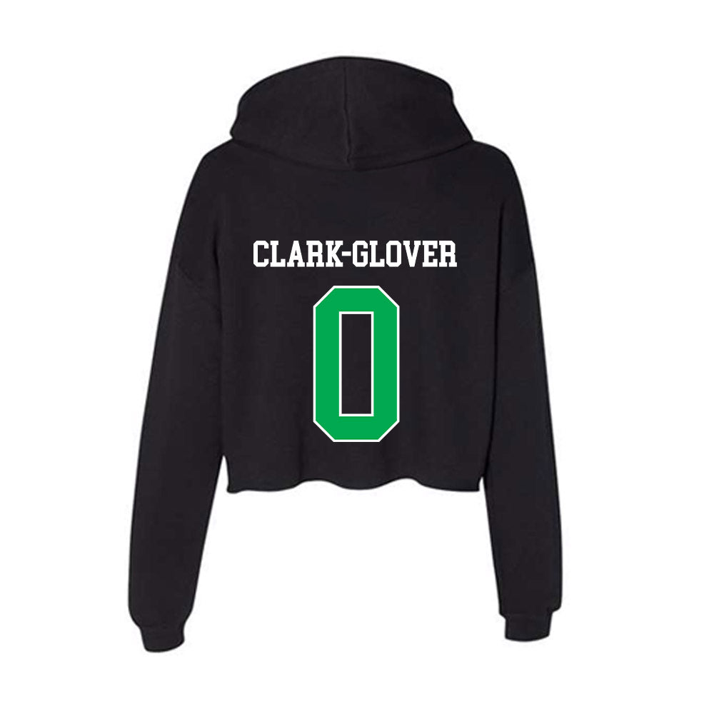 Marshall - NCAA Football : Caleb Clark-Glover - Women's Crop Fleece Hoodie-1