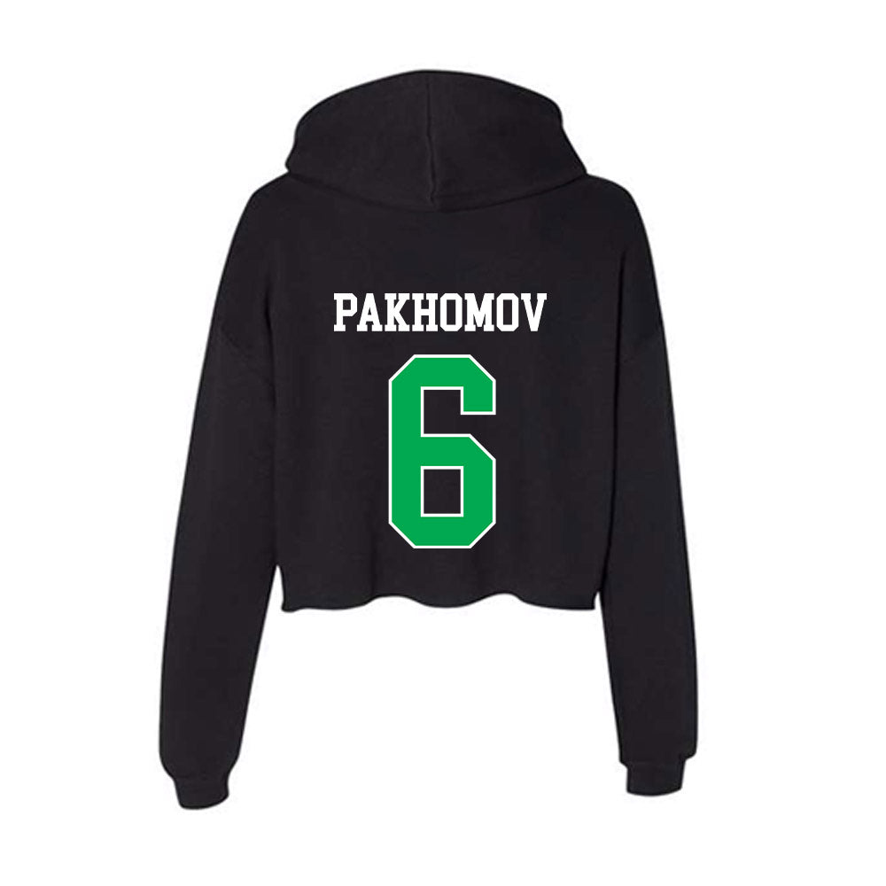 Marshall - NCAA Men's Soccer : Nikita Pakhomov - Women's Crop Fleece Hoodie-1