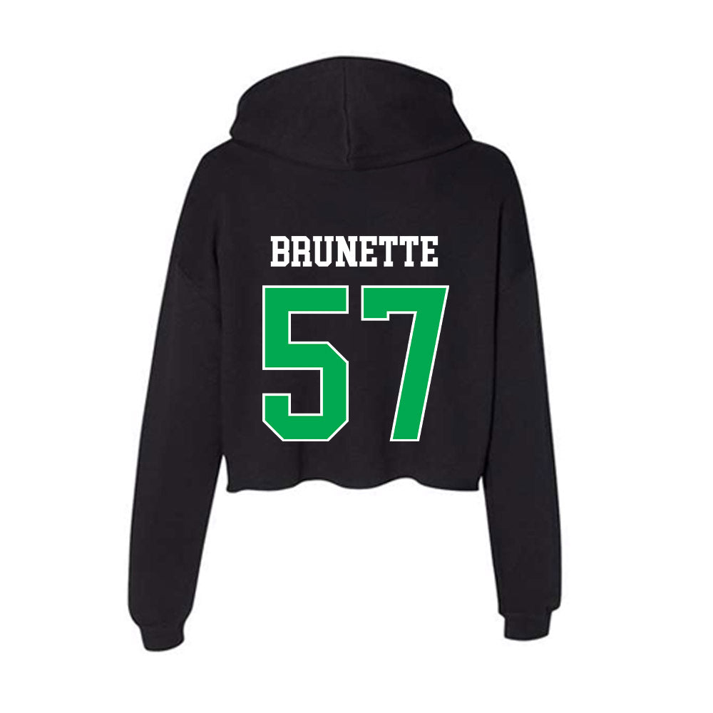 Marshall - NCAA Baseball : Brandon Brunette - Women's Crop Fleece Hoodie-1