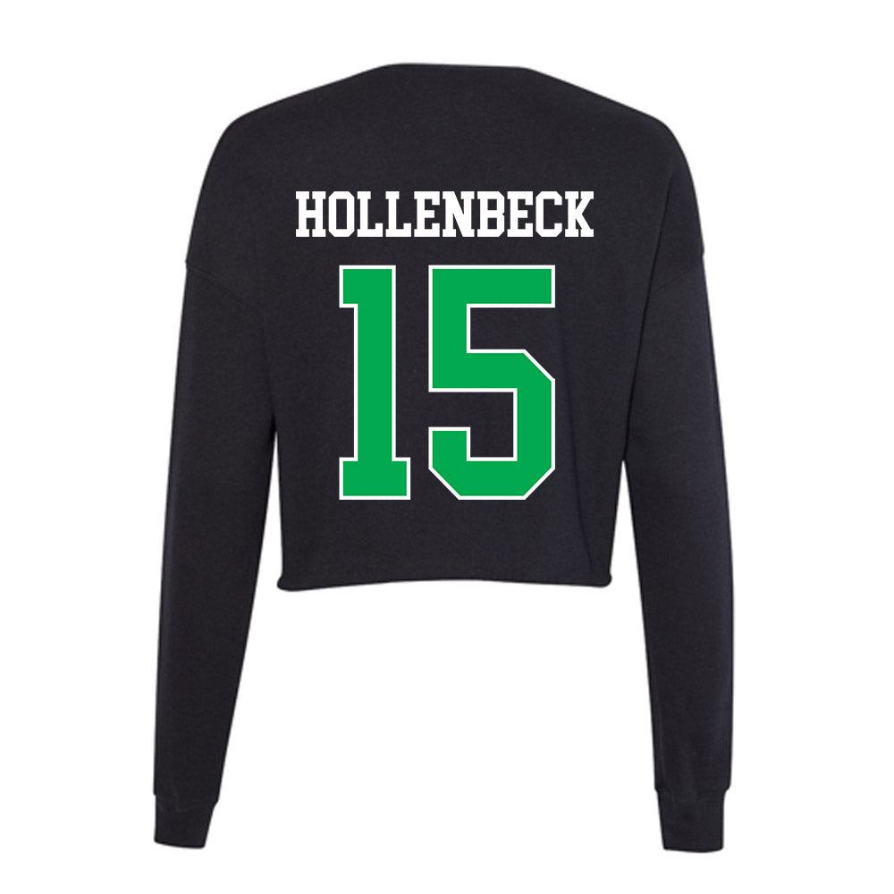 Marshall - NCAA Men's Basketball : Caleb Hollenbeck - Women's Cropped Crew Fleece-1