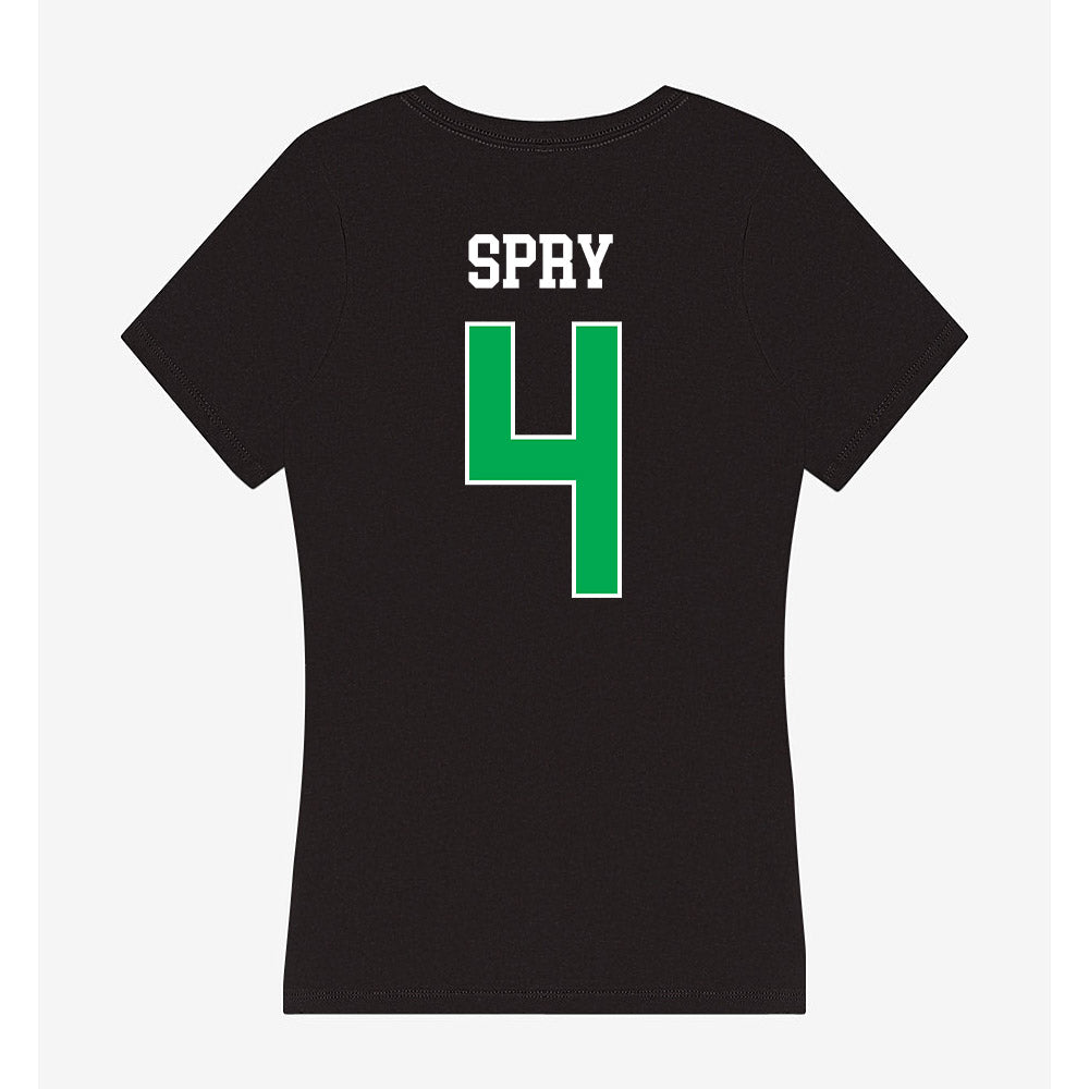 Marshall - NCAA Softball : Kate Spry - Women's V-Neck T-Shirt-1