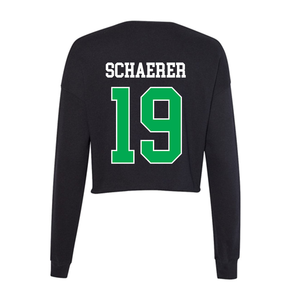 Marshall - NCAA Men's Soccer : Yasha Schaerer - Women's Cropped Crew Fleece-1
