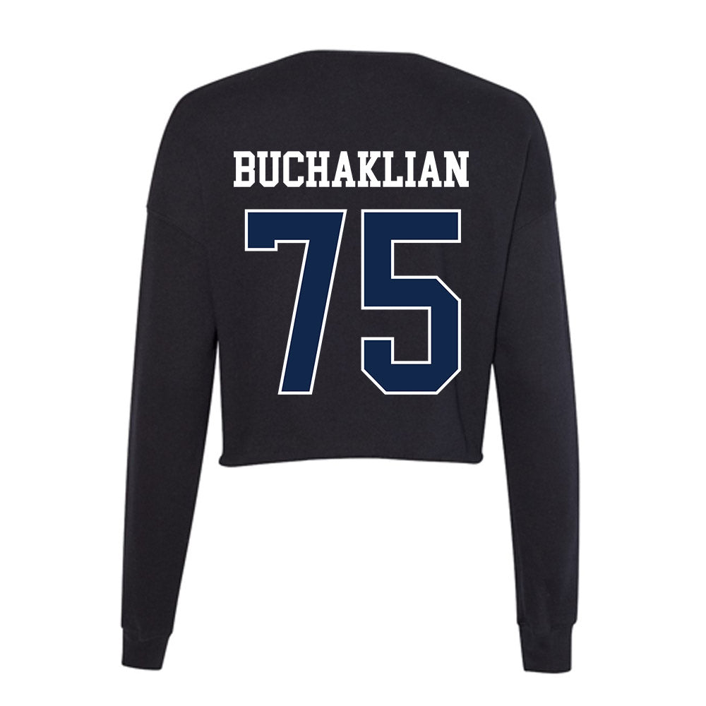 BU - NCAA Football : kevork buchaklian - Women's Cropped Crew Fleece-1