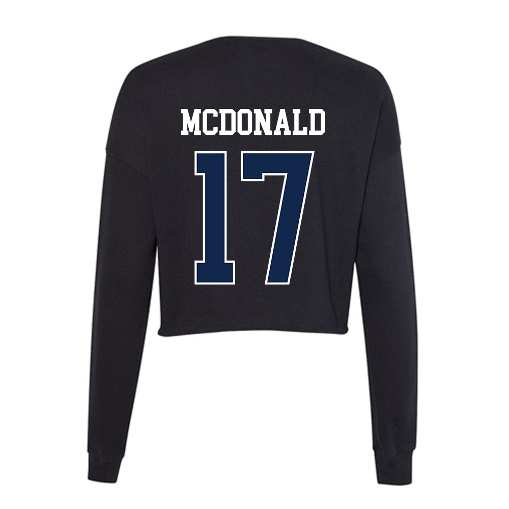 BU - NCAA Women's Volleyball : Zo' McDonald - Women's Cropped Crew Fleece-1