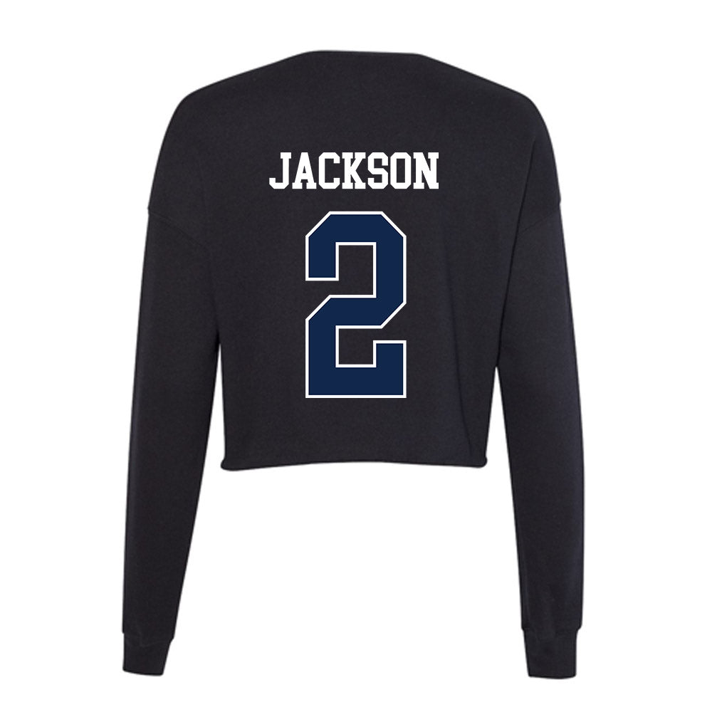 Butler - NCAA Men's Basketball : Jalen Jackson - Women's Cropped Crew Fleece-1