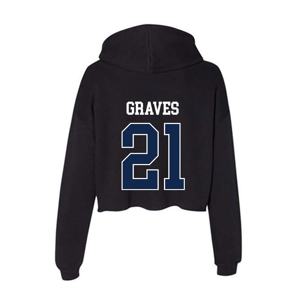 Butler - NCAA Softball : Kendall Graves - Women's Crop Fleece Hoodie-1