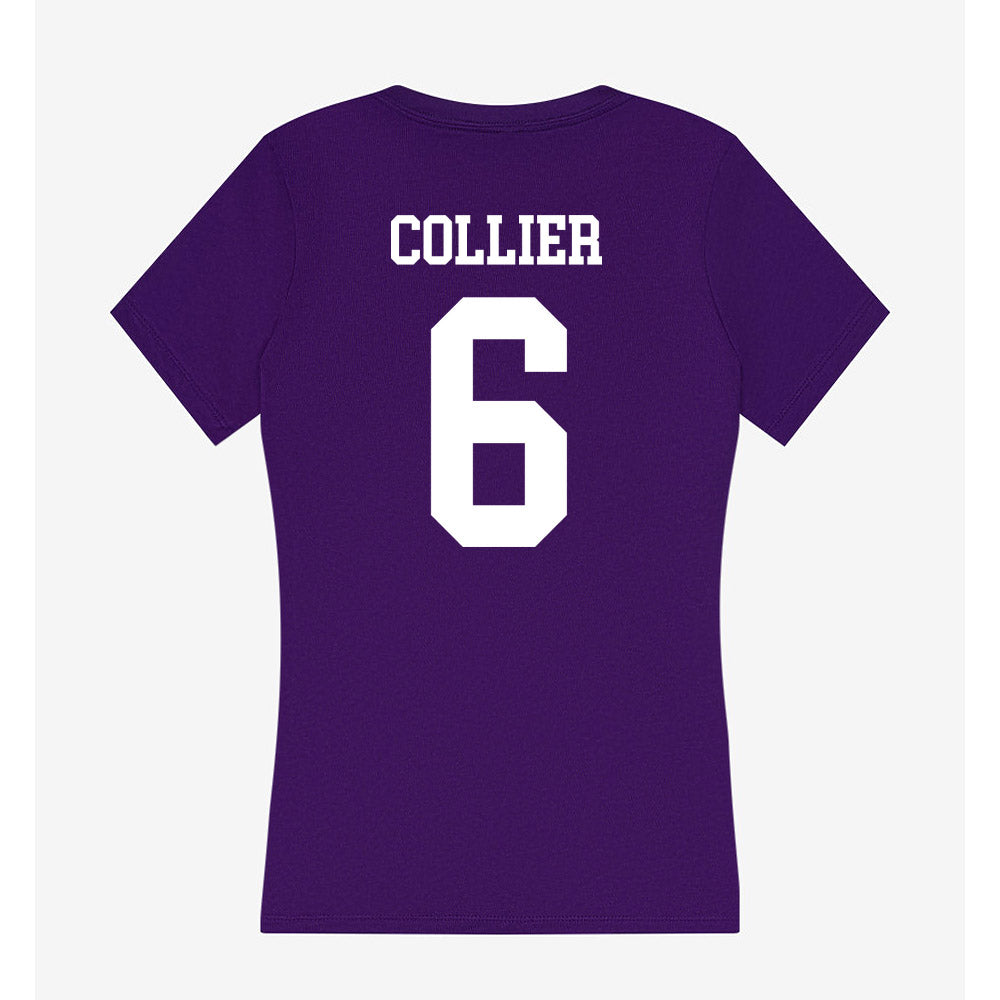North Alabama - NCAA Football : Travis Collier - Women's V-Neck T-Shirt-1