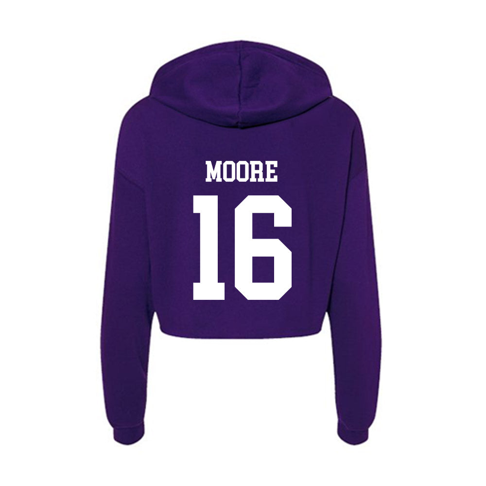 North Alabama - NCAA Baseball : Ethan Moore Moore - Women's Crop Fleece Hoodie-1