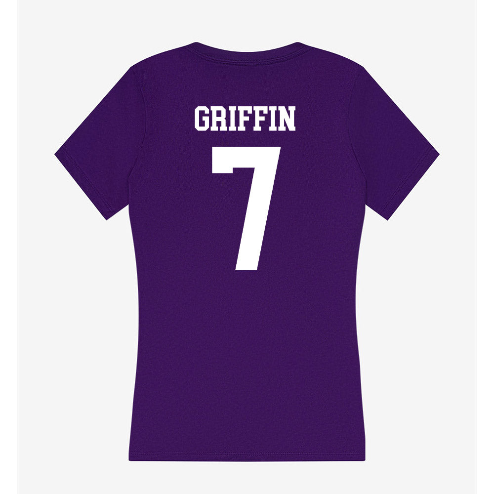 North Alabama - NCAA Beach Volleyball : Karsyn Griffin - Women's V-Neck T-Shirt-1