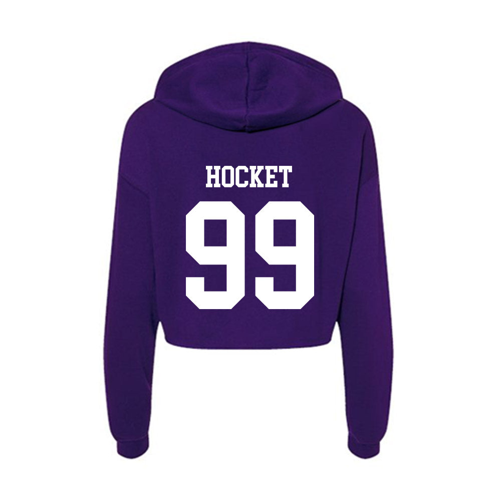 North Alabama - NCAA Men's Ice Hockey : ICE Hocket - Women's Crop Fleece Hoodie-1