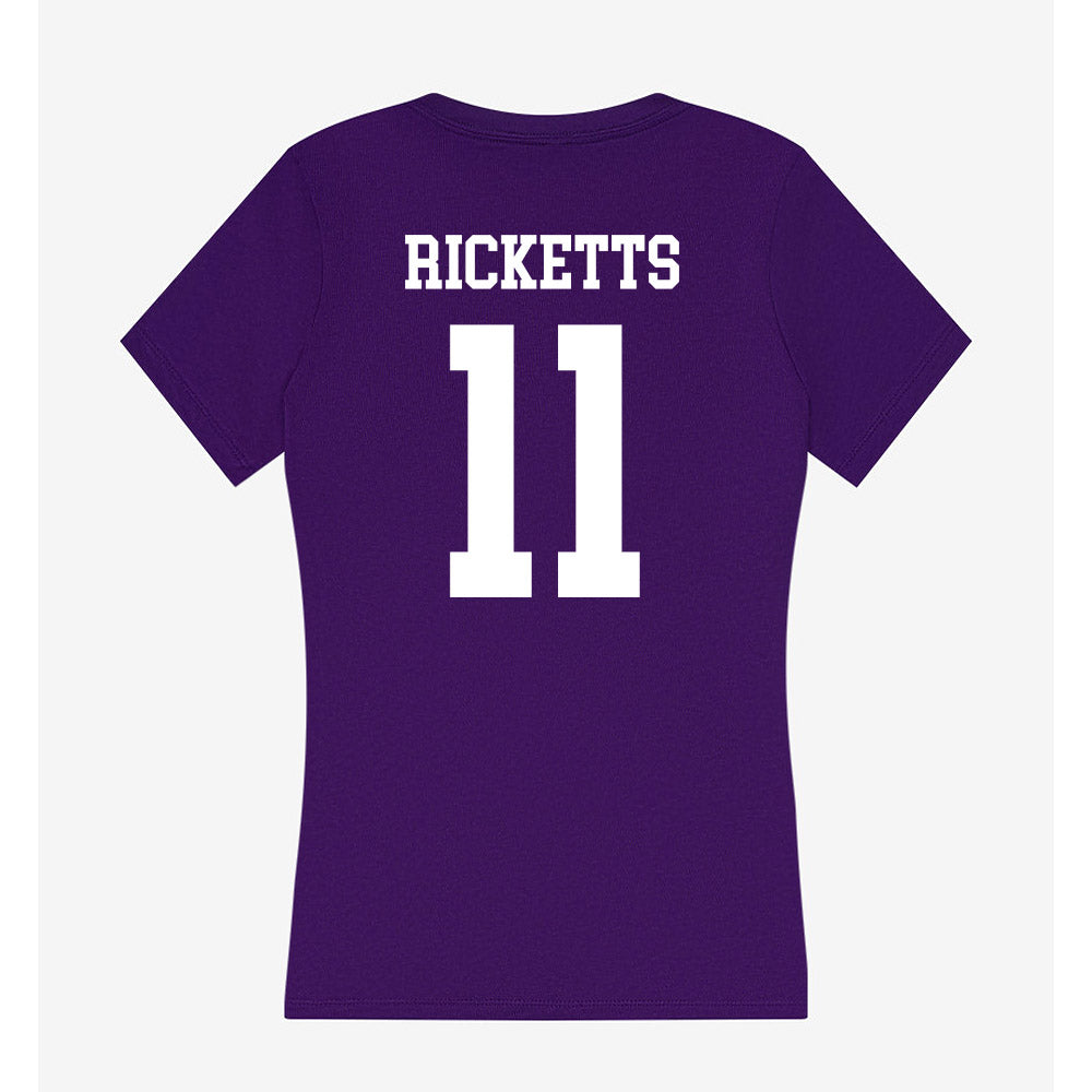 North Alabama - NCAA Women's Volleyball : Reese Ricketts - Women's V-Neck T-Shirt-1