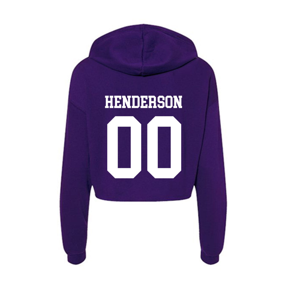 North Alabama - NCAA Football : Magnum Henderson - Women's Crop Fleece Hoodie-1