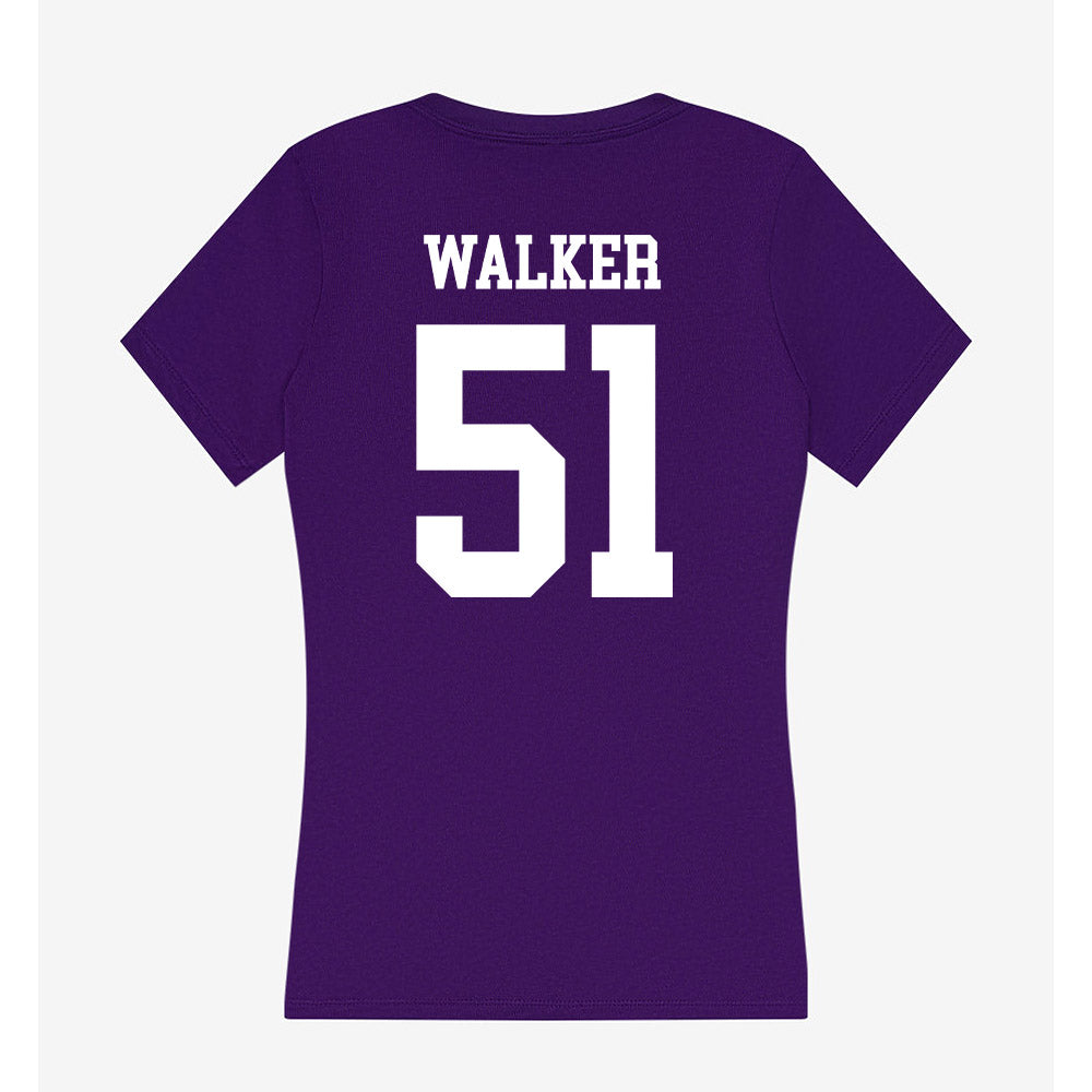 North Alabama - NCAA Football : Ryan Walker - Women's V-Neck T-Shirt-1