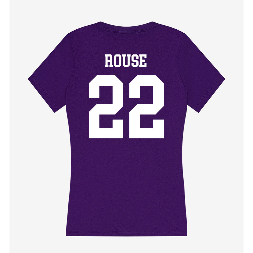North Alabama - NCAA Softball : Bayleigh Rouse - Women's V-Neck T-Shirt-1