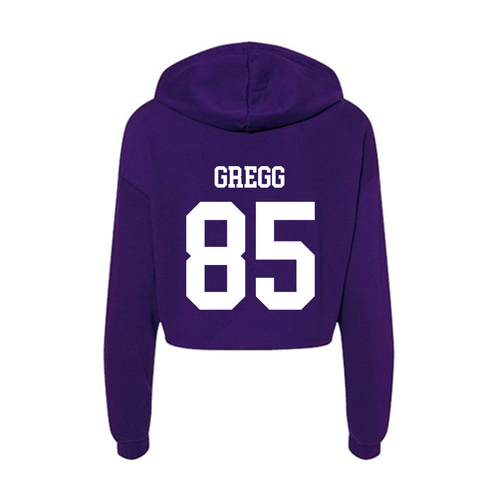 North Alabama - NCAA Football : Noah Gregg - Women's Crop Fleece Hoodie-1
