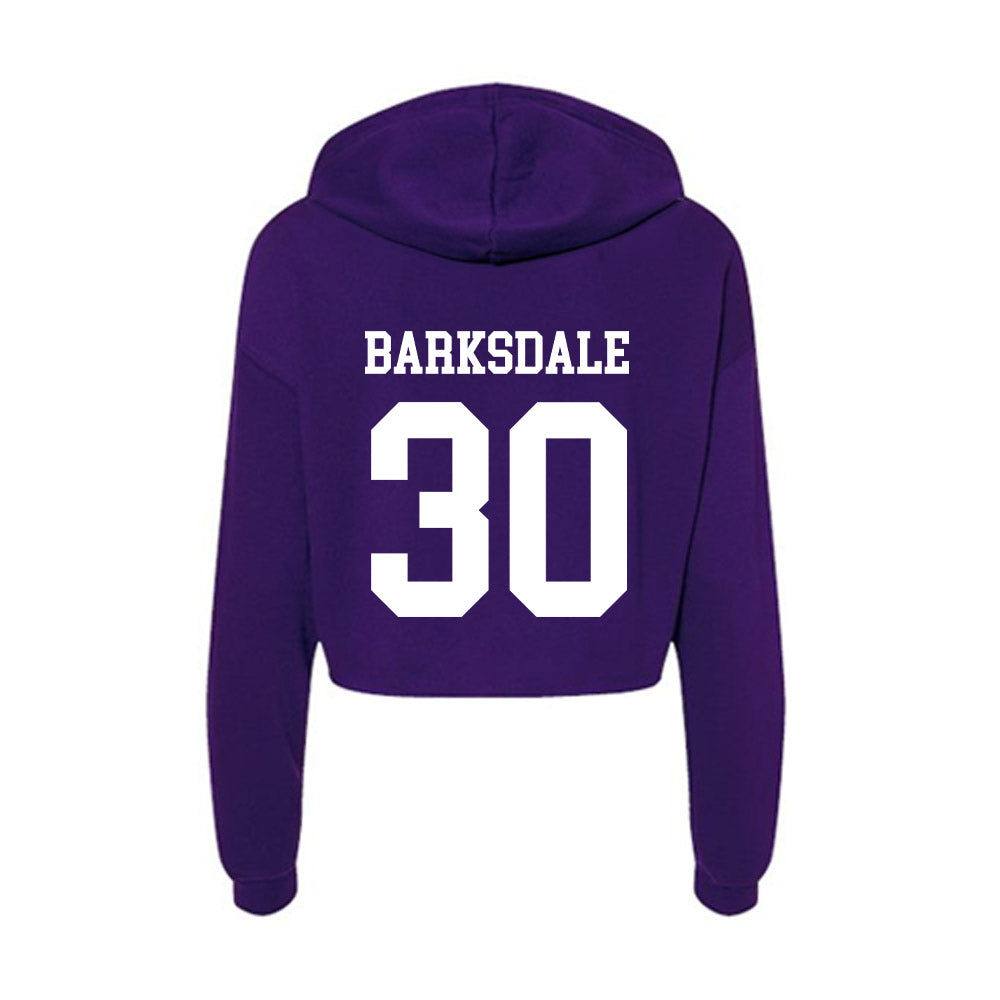 North Alabama - NCAA Football : Michael Barksdale - Women's Crop Fleece Hoodie-1