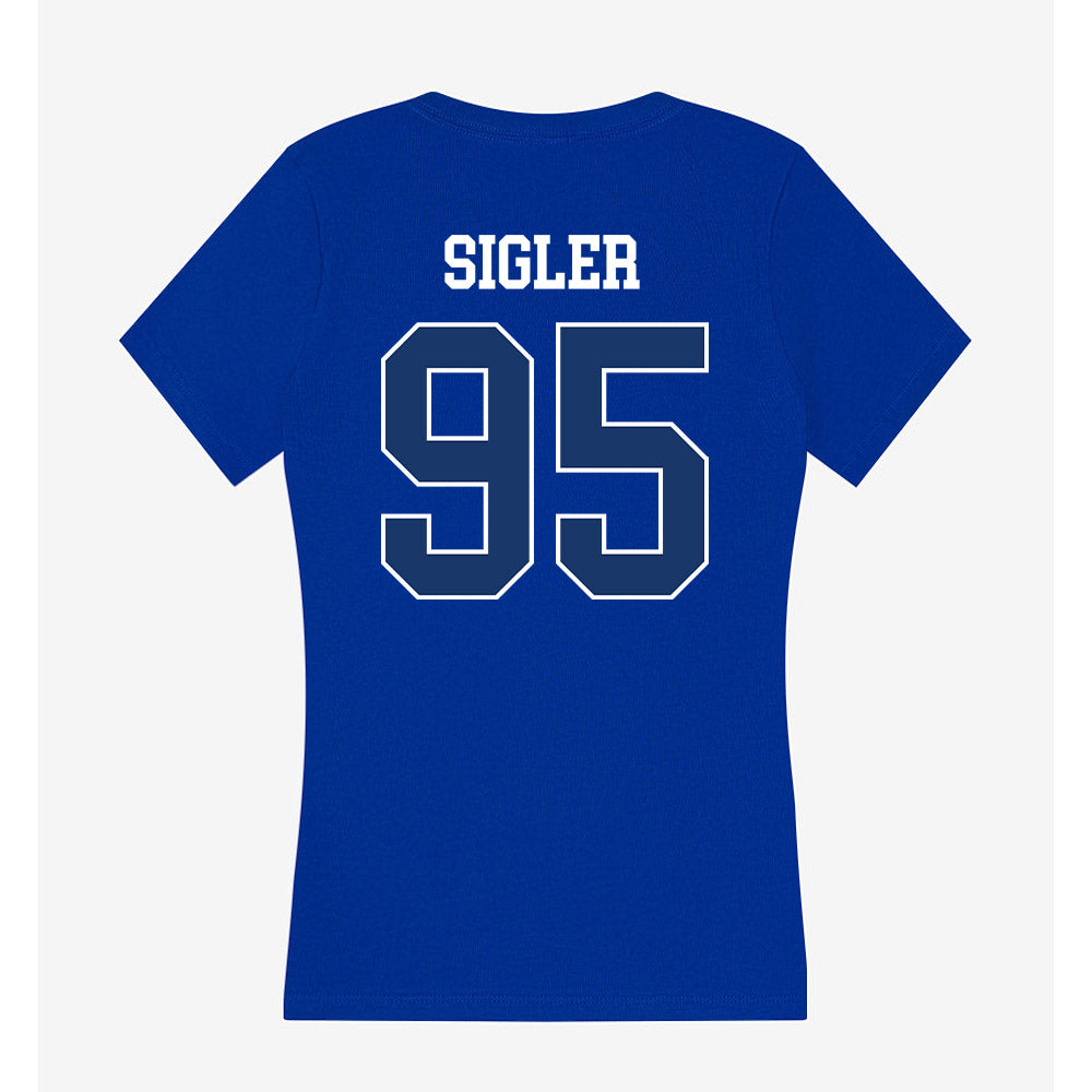 Drake - NCAA Football : Cole Sigler - Women's V-Neck T-Shirt-1