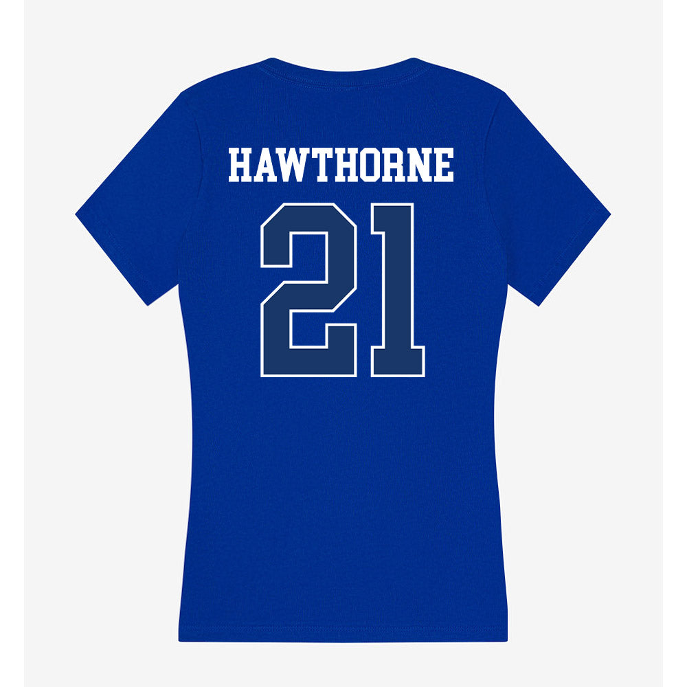 Drake - NCAA Women's Basketball : Ava Hawthorne - Women's V-Neck T-Shirt-1
