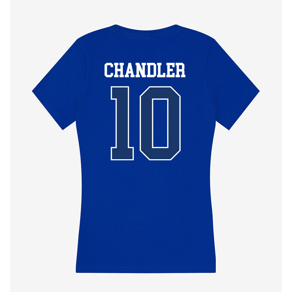 Drake - NCAA Men's Track & Field : Deylin Chandler - Women's V-Neck T-Shirt-1