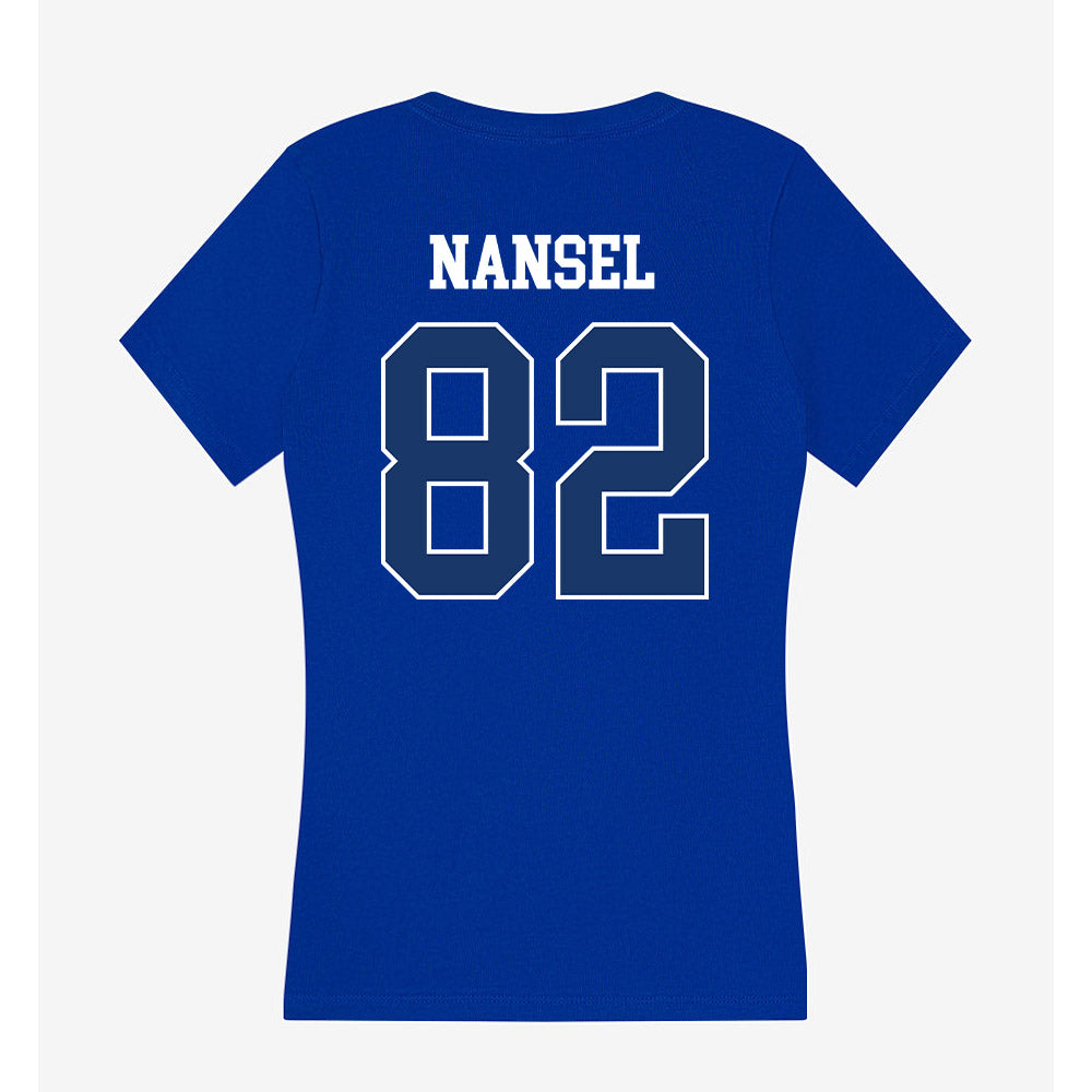 Drake - NCAA Football : Tyler Nansel - Women's V-Neck T-Shirt-1