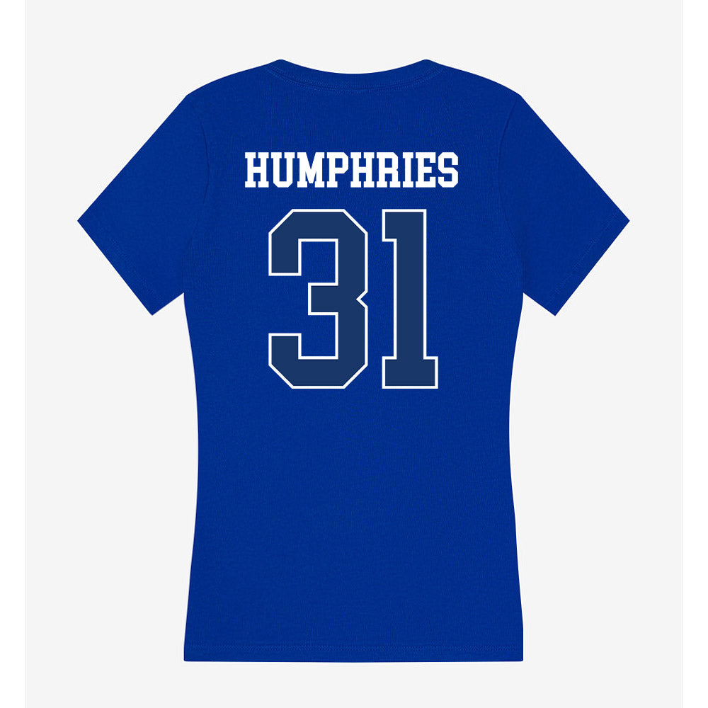 Drake - NCAA Football : Nick Humphries - Women's V-Neck T-Shirt-1
