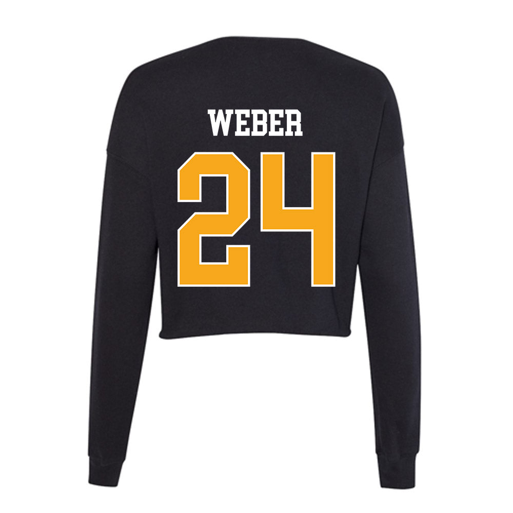 VCU - NCAA Women's Lacrosse : Chloe Weber - Women's Cropped Crew Fleece-1