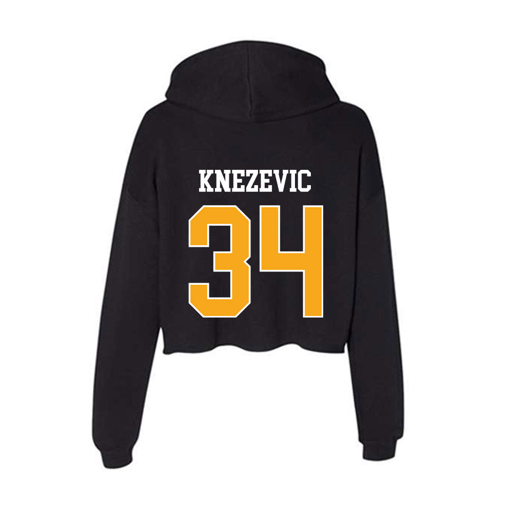 VCU - NCAA Women's Basketball : KATARINA KNEZEVIC - Women's Crop Fleece Hoodie-1