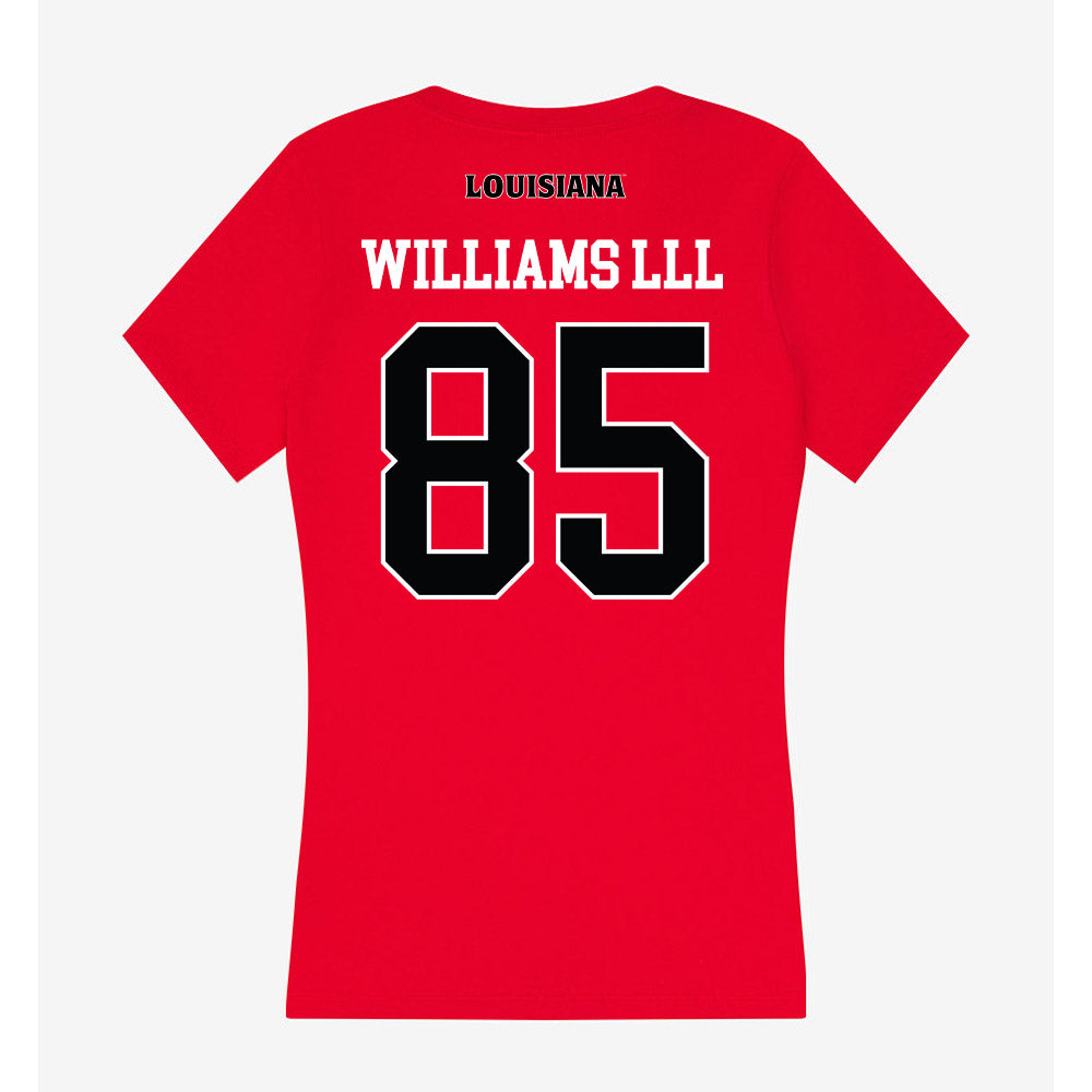 Louisiana - NCAA Football : Robert Williams lll - Women's V-Neck T-Shirt-1