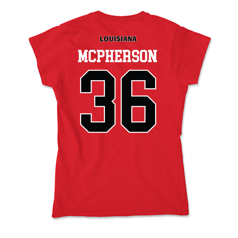 Louisiana - NCAA Football : conor Mcpherson - Soft Style Women’s T-Shirt-1