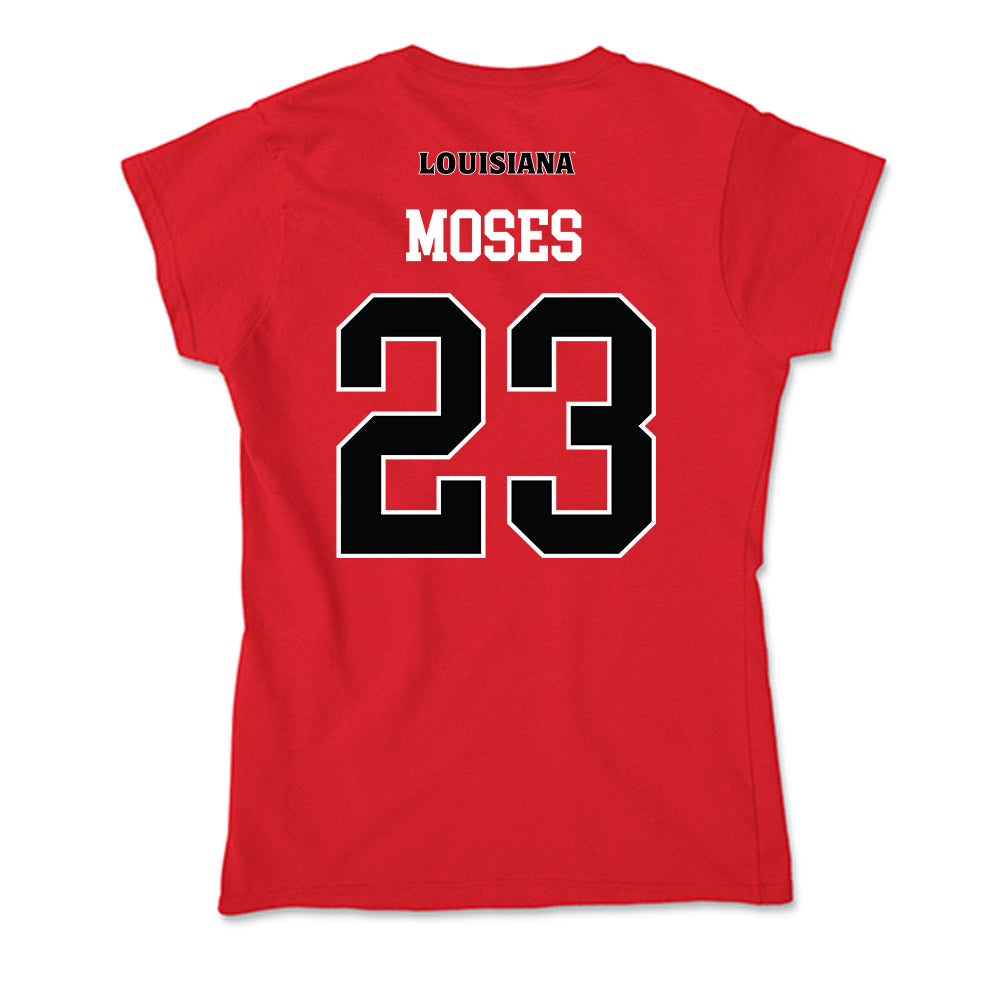 Louisiana - NCAA Football : Jeremiah Moses - Soft Style Women’s T-Shirt-1