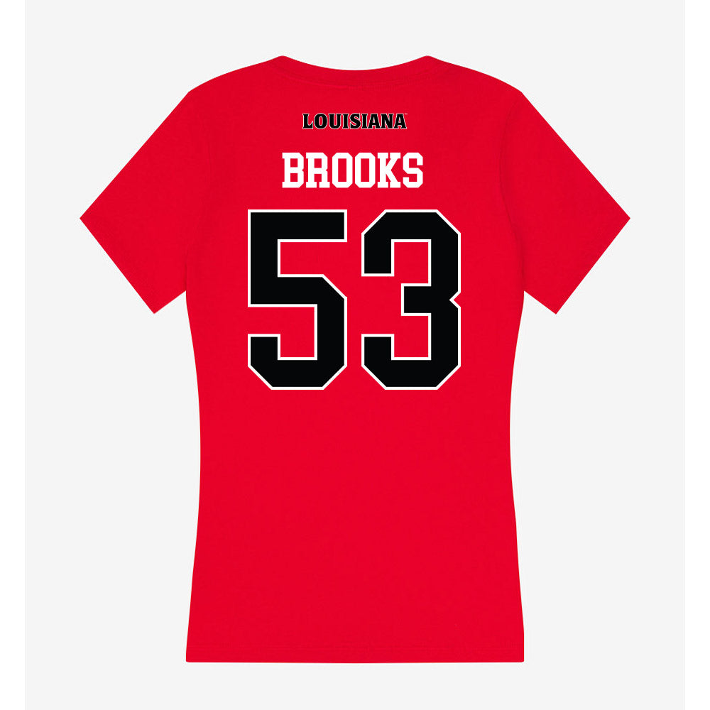 Louisiana - NCAA Baseball : Murphy Brooks - Women's V-Neck T-Shirt-1