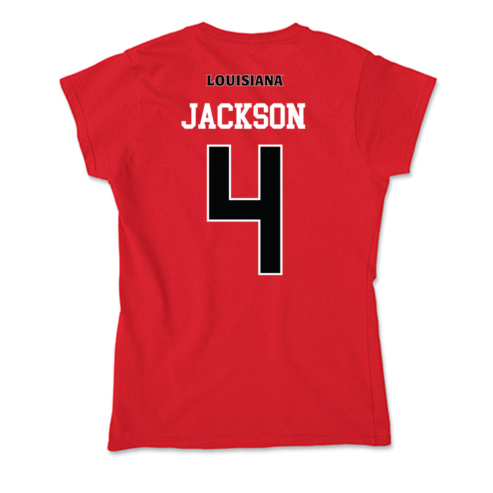 Louisiana - NCAA Women's Basketball : Jazmyne Jackson - Soft Style Women’s T-Shirt-1