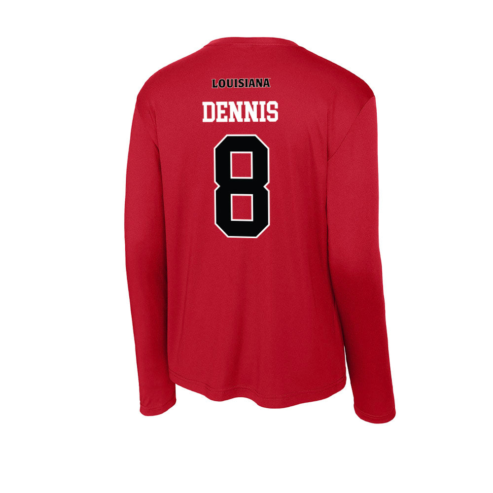 Louisiana - NCAA Football : Rahji Dennis - Activewear Long Sleeve T-Shirt-1