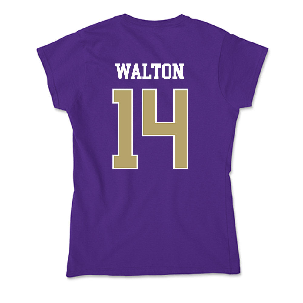 JMU - NCAA Women's Basketball : Regina Walton - Soft Style Women’s T-Shirt-1