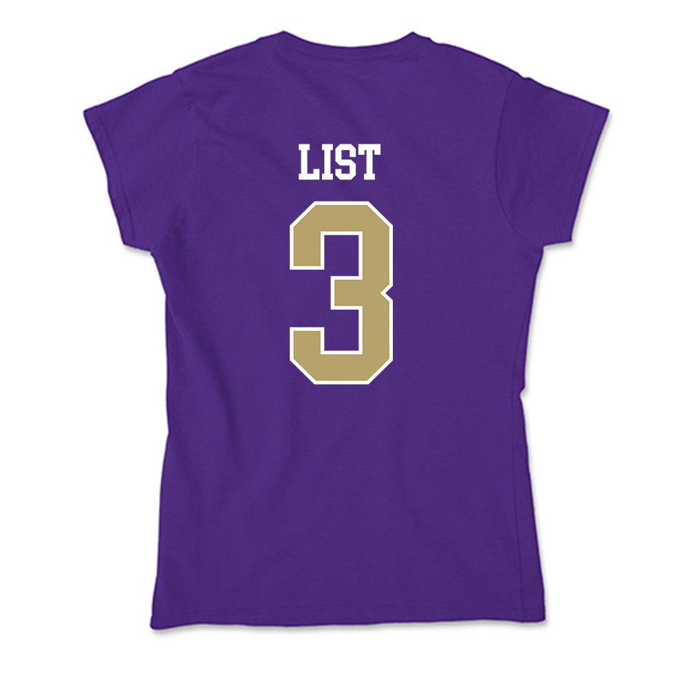 JMU - NCAA Softball : Payton List - Soft Style Women’s T-Shirt-1