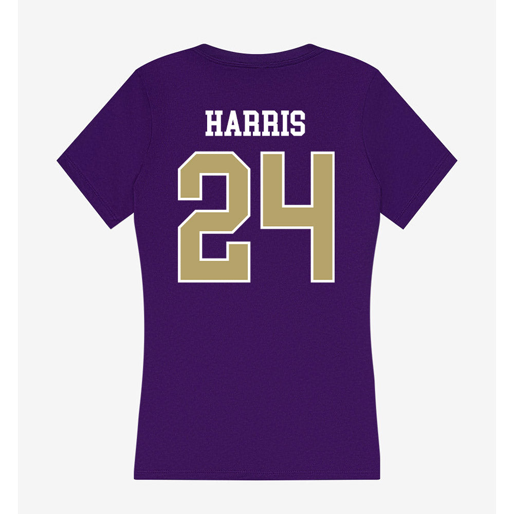 JMU - NCAA Football : Phillip Harris - Women's V-Neck T-Shirt-1