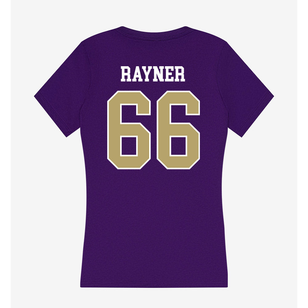 JMU - NCAA Football : JD Rayner - Women's V-Neck T-Shirt-1