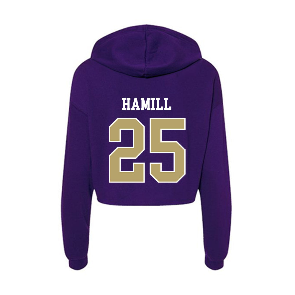 JMU - NCAA Football : Jackson Hamill - Women's Crop Fleece Hoodie-1
