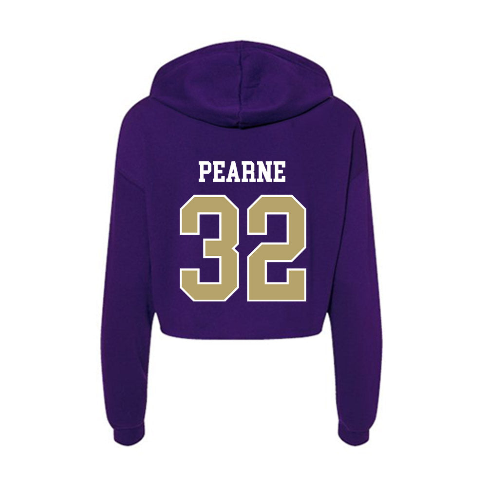 JMU - NCAA Baseball : Sam Pearne - Women's Crop Fleece Hoodie-1