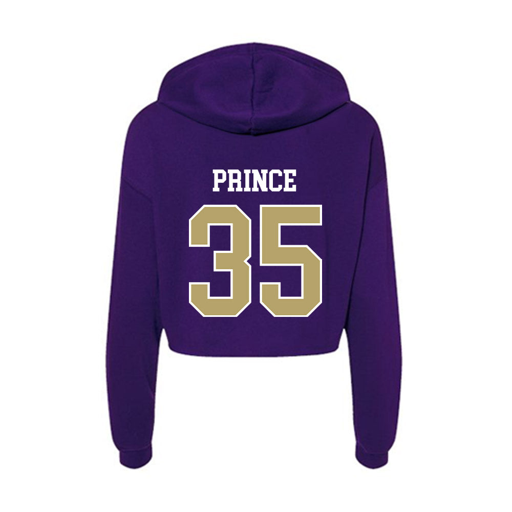 JMU - NCAA Football : Joshua Prince - Women's Crop Fleece Hoodie-1