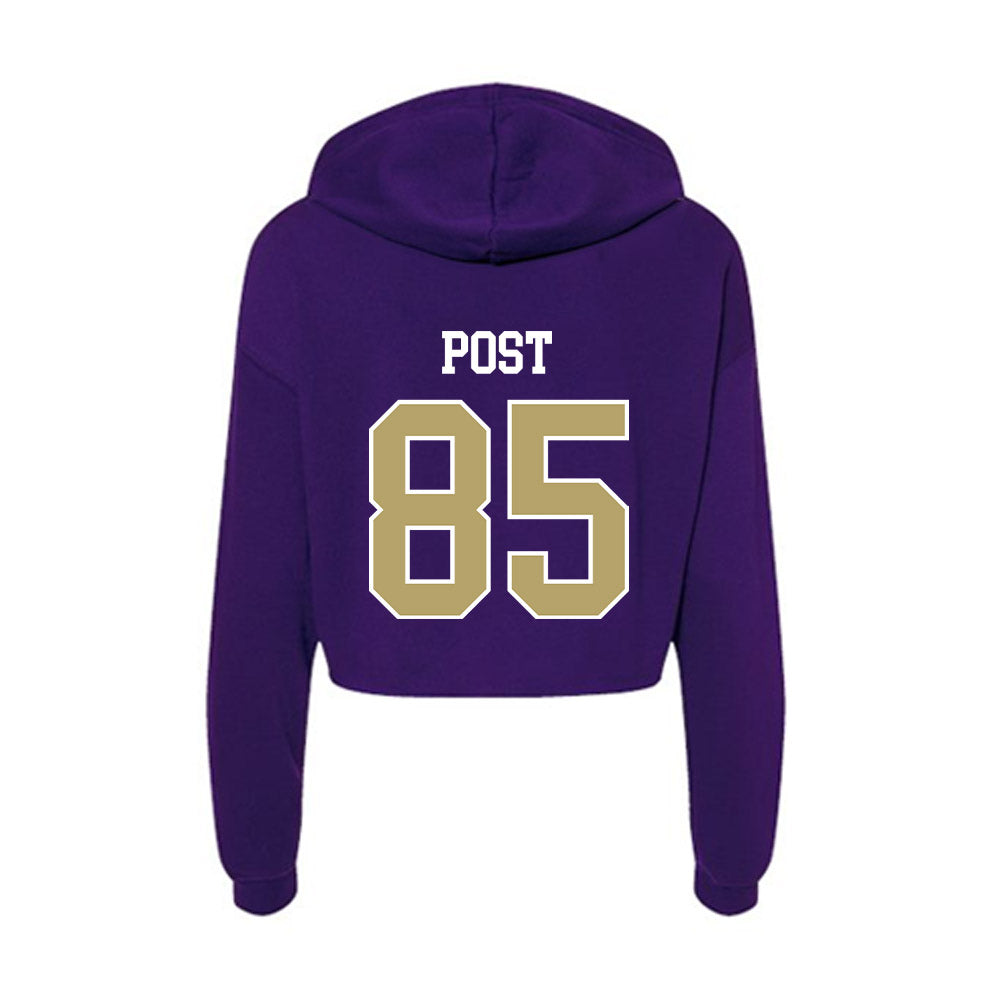 JMU - NCAA Football : Ryder Post - Women's Crop Fleece Hoodie-1