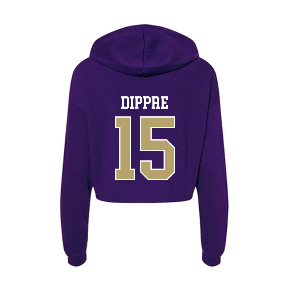 JMU - NCAA Football : Lacota Dippre - Women's Crop Fleece Hoodie-1
