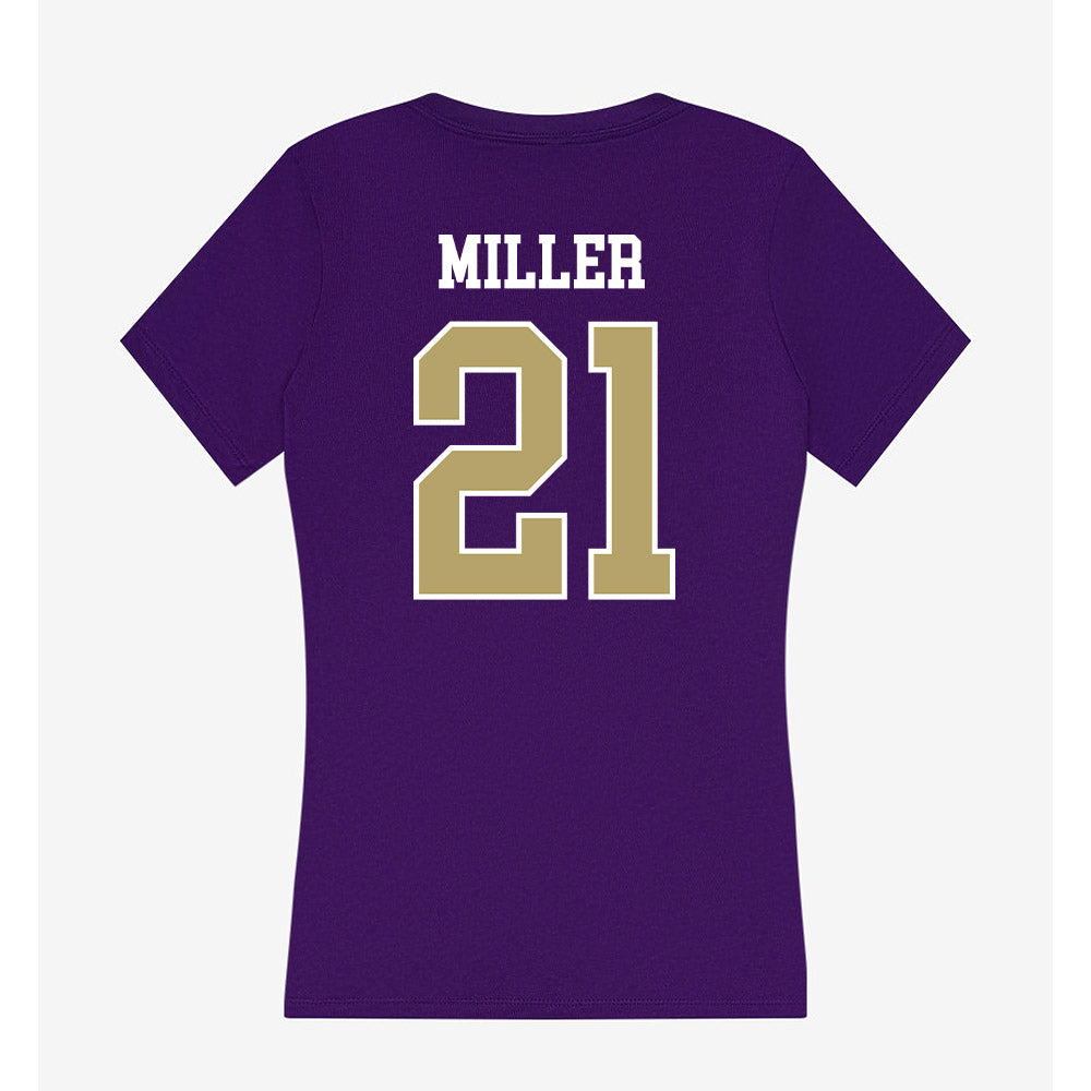 JMU - NCAA Men's Soccer : Tyler Miller - Women's V-Neck T-Shirt-1
