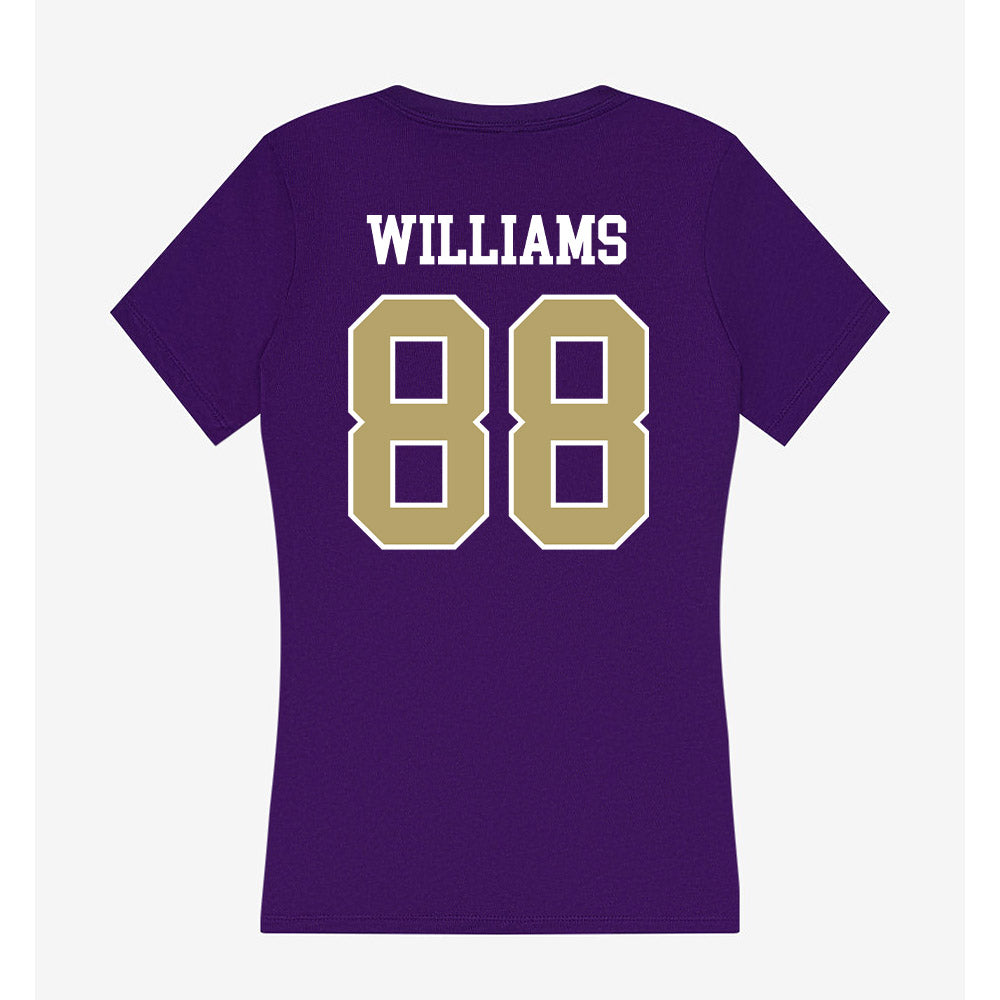JMU - NCAA Football : Dylan Williams - Women's V-Neck T-Shirt-1