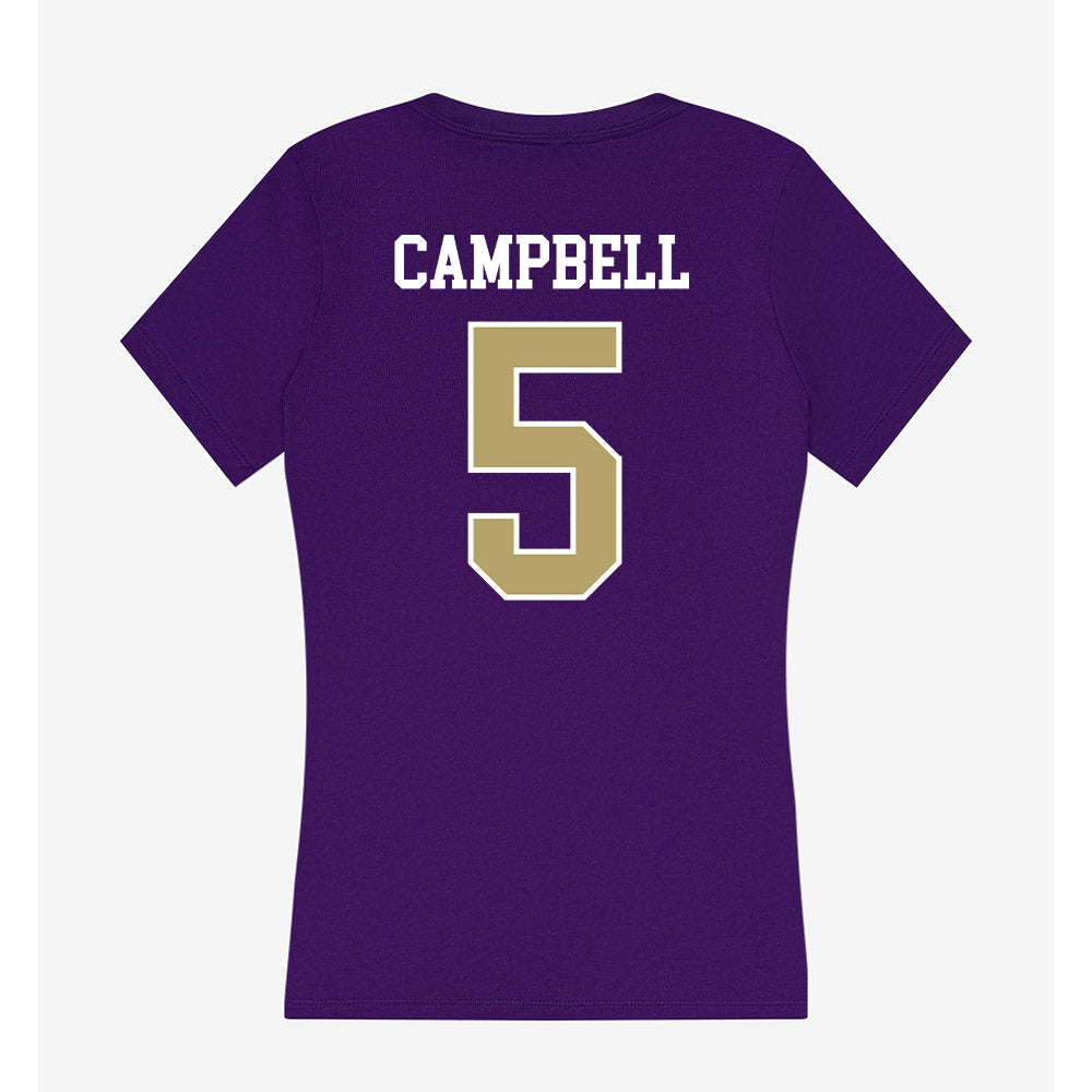 JMU - NCAA Baseball : Wyatt Campbell - Women's V-Neck T-Shirt-1
