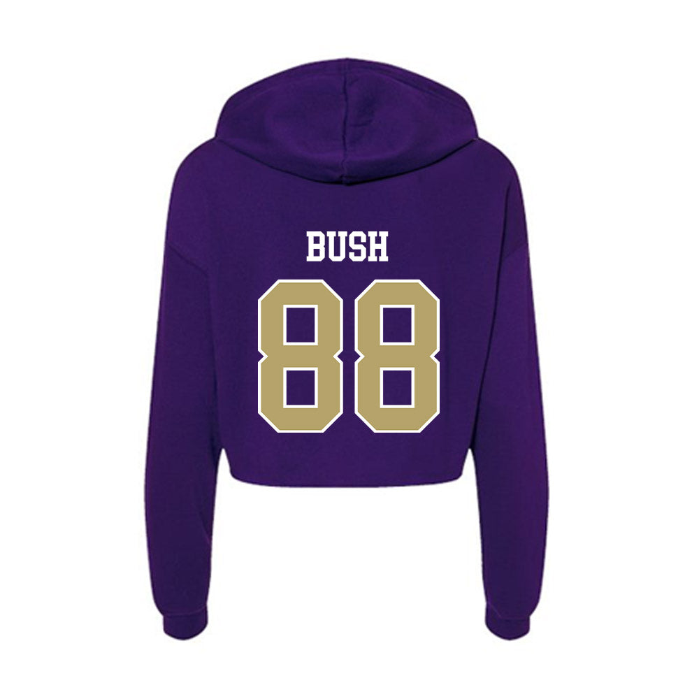 JMU - NCAA Football : Kells Bush - Women's Crop Fleece Hoodie-1
