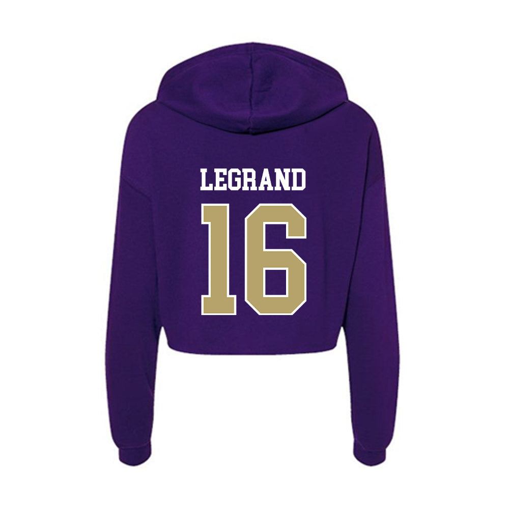 JMU - NCAA Softball : Emily LeGrand - Women's Crop Fleece Hoodie-1