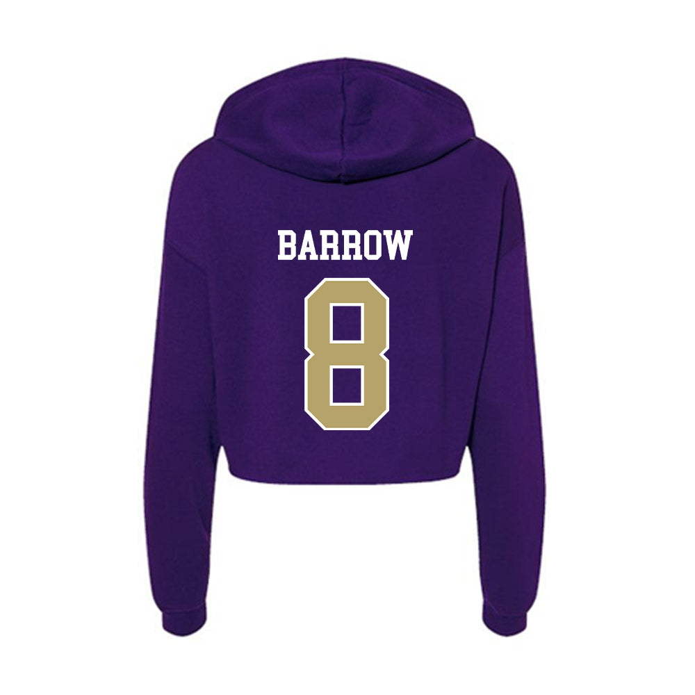 JMU - NCAA Baseball : Ben Barrow - Women's Crop Fleece Hoodie-1